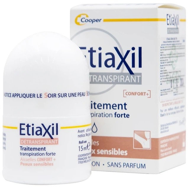 Lăn khử mùi Etiaxil Detranspirant Aisselles Peaux Sensibles Cooper đặc trị cho da siêu nhạy cảm (15ml)