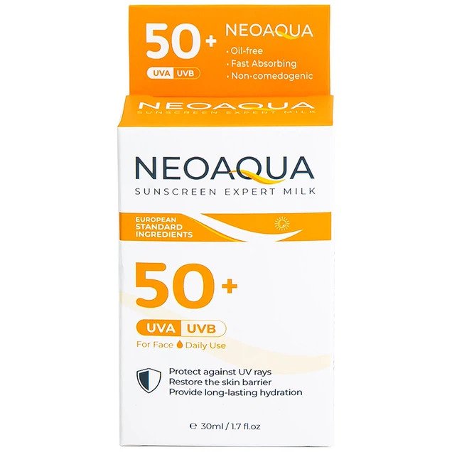 sua-chong-nang-neo-aqua-sunscreen-expert-milk-spf50-giup-bao-ve-da-truoc-tac-hai-cua-tia-uv-30ml-KfmK Sữa chống nắng Neo Aqua Sunscreen Expert Milk SPF50+ giúp bảo vệ da trước tác hại của tia UV (30ml)