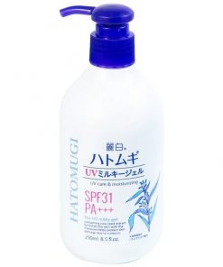 Sữa dưỡng thể chống nắng Reihaku Hatomugi UV Milky Gel giúp dưỡng ẩm và làm sáng da (250ml)